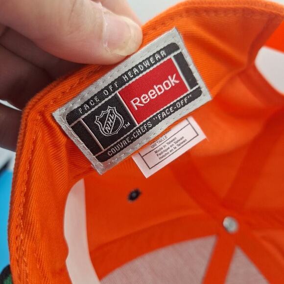 Vintage NHL Philadelphia Flyers Snapback Cap Hat 90s Reebok 100% Cotton - Picture 7 of 7